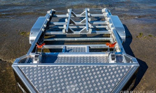 GFAB Alloy Double Sportski Trailer - top view without skis